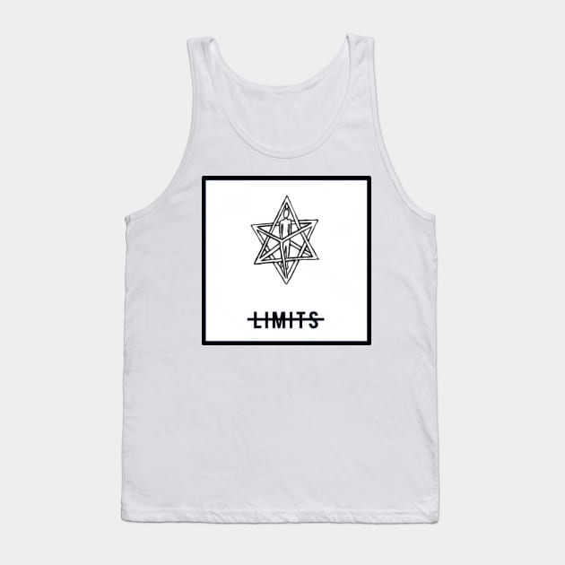 No Limits Merkaba White #8 Tank Top by imetatron